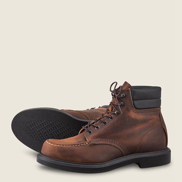 Heritage Støvler Herre - Red Wing Classic Supersole - 6-Inchr Rough & Tough Læder - Mørkebrune - VDL